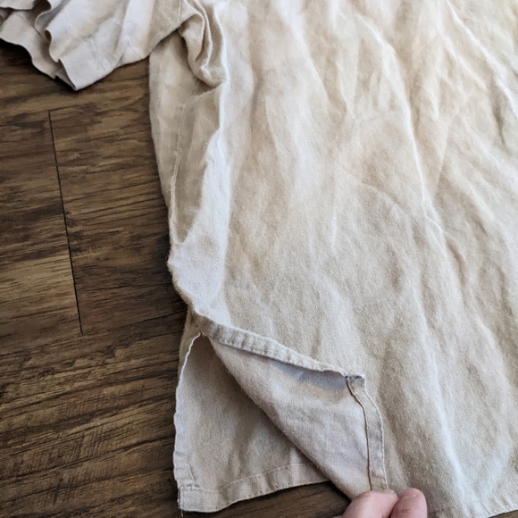 Tan Linen Top Size 16W - Picture 7 of 10